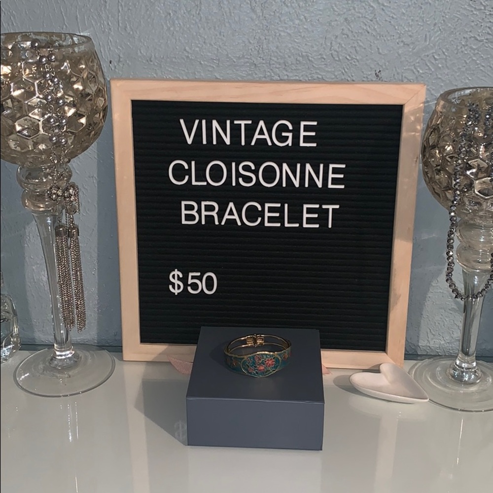 Cloisonne bracelet.